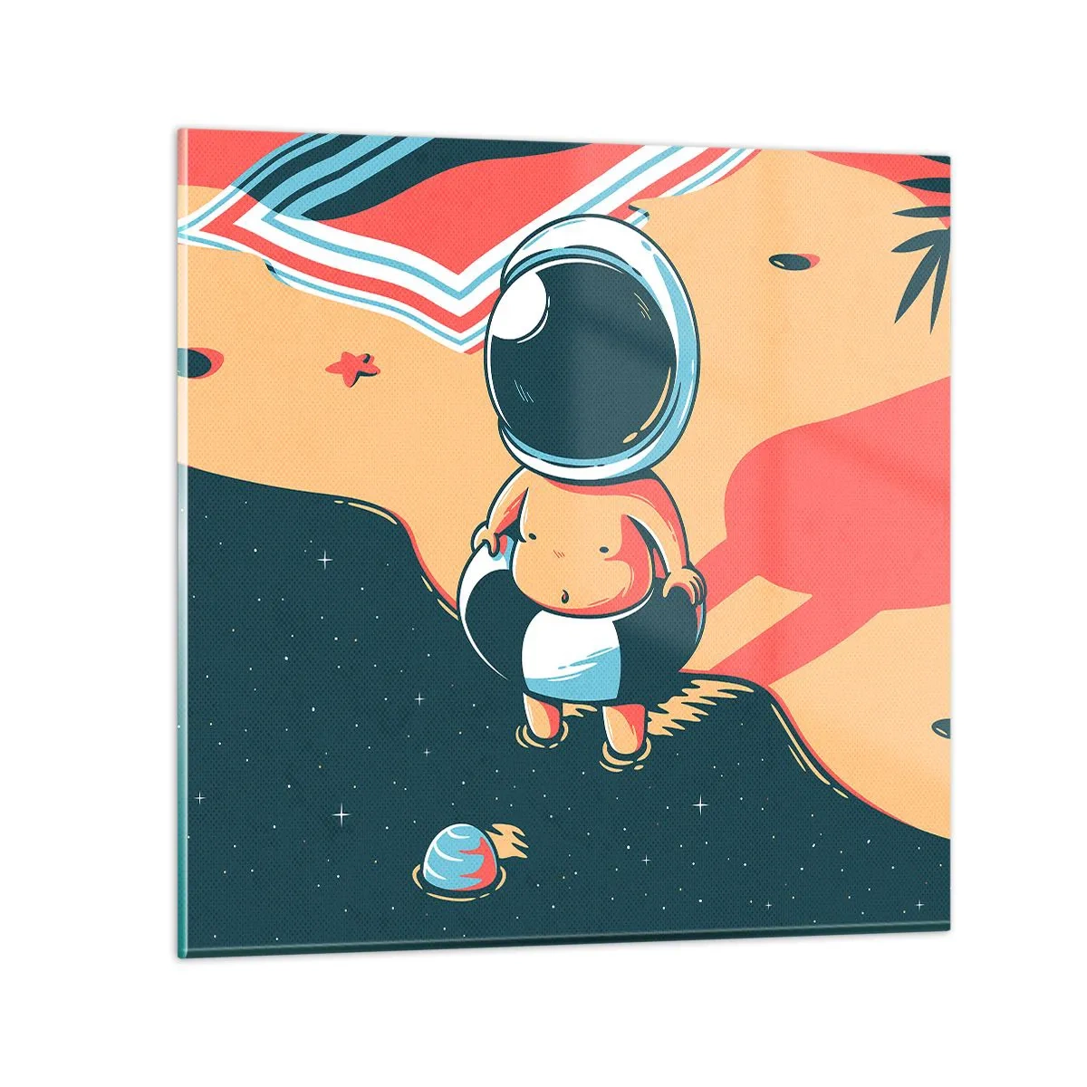 Obraz na skle - Z jiné perspektivy - 30x30 cm