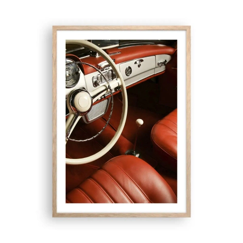 Plakát v rámu světlý dub - Luxus ve stylu vintage - 50x70 cm