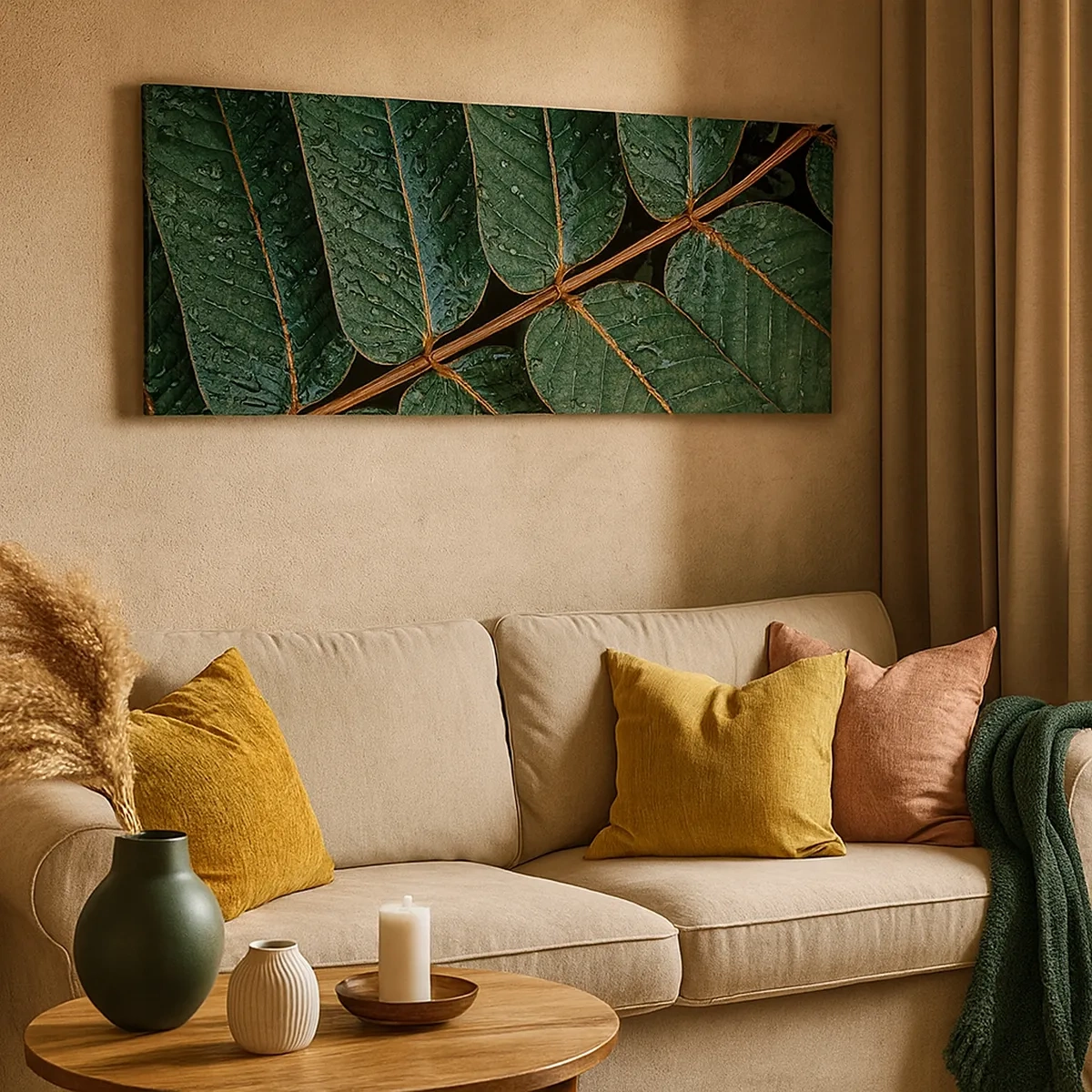 Obraz na plátně - V zeleném rytmu - 30x30 cm