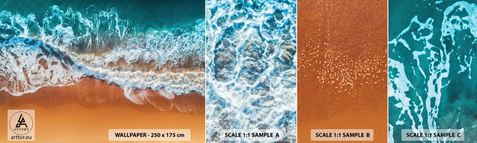 Fototapeta Vzorek Standard Eco - Vždy pár - Krajina, Moře, Pláž - 100x30 cm