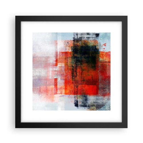 Plakát v černém rámu - Zářící kompozice - 30x30 cm