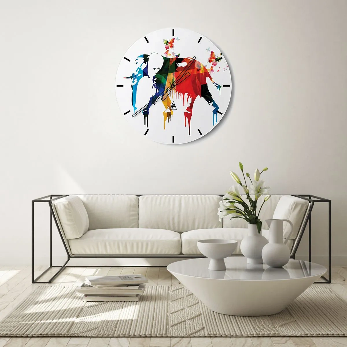 Nástěnné hodiny - Tančit může každý - 40x40 cm