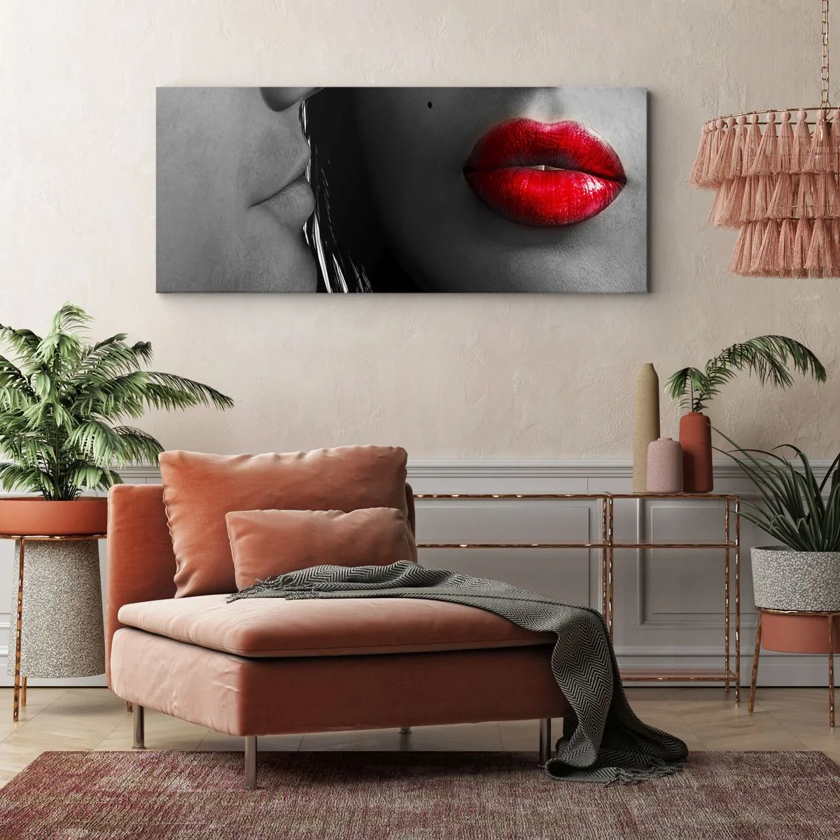 Obraz na plátně - Tvář u tváře  - 140x50 cm
