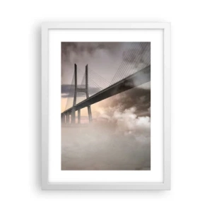 Plakát v bílém rámu - U řeky, která není - 30x40 cm