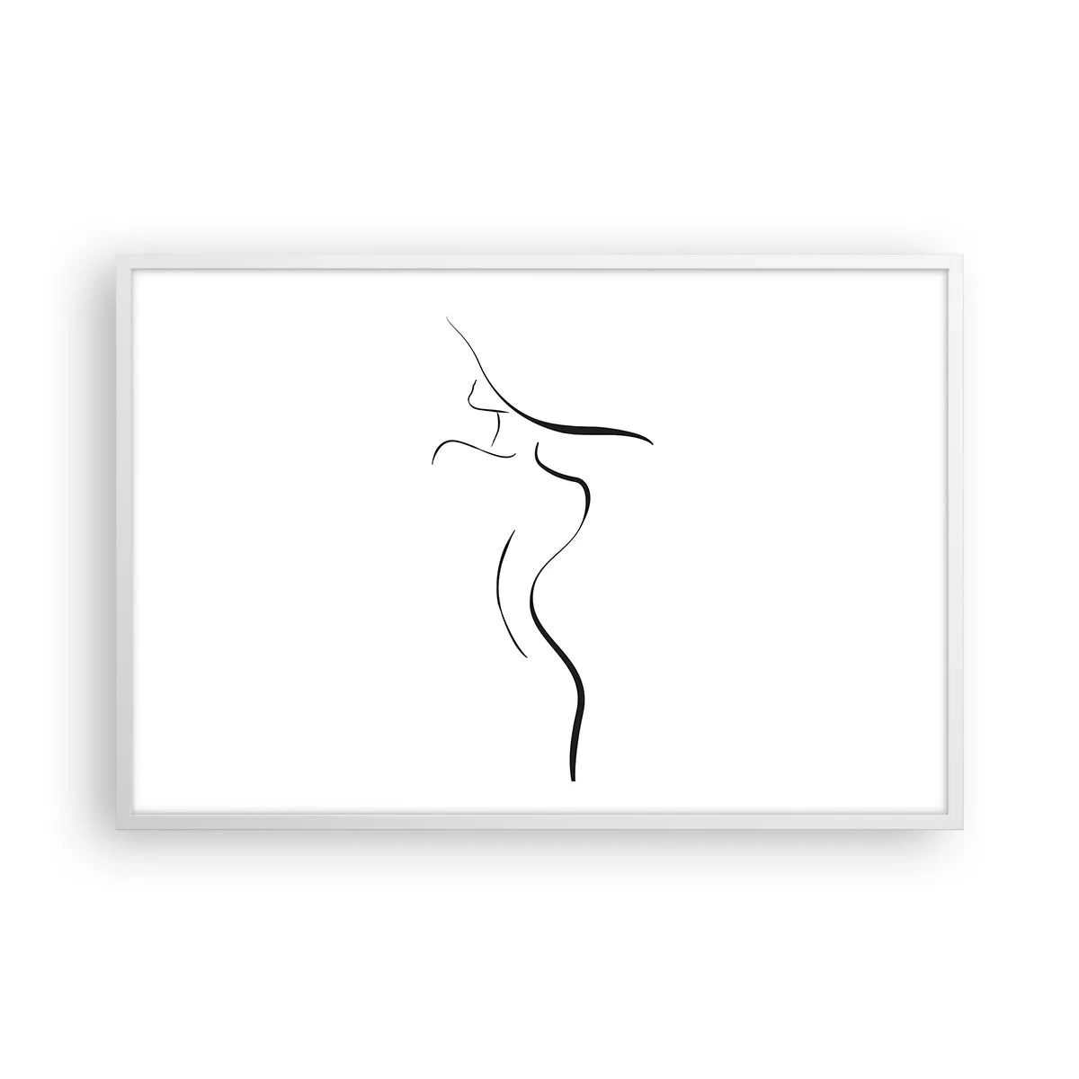 Plakát v bílém rámu - Nepolapitelná jako vlna - 91x61 cm