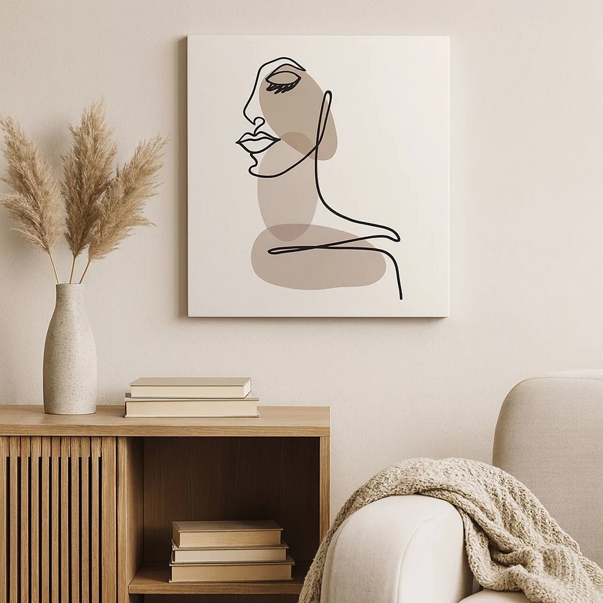 Obraz na plátně - Určitá linie krásy - 30x30 cm