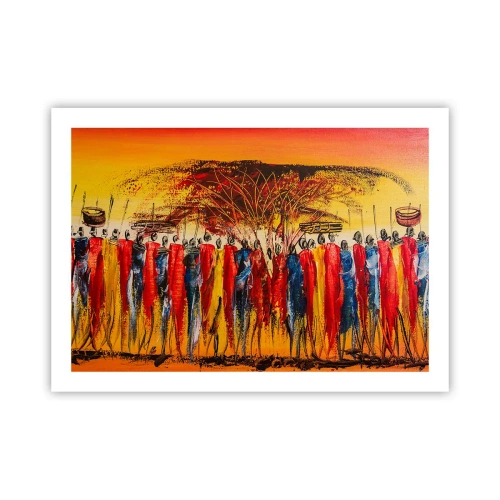 Plakát - Tam, tam, tam, tam jdou - 70x50 cm