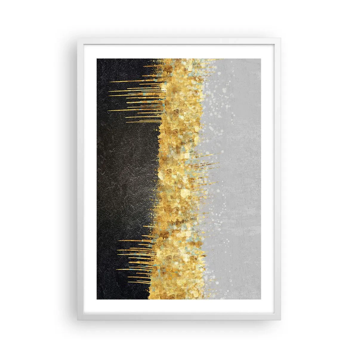 Plakát v bílém rámu - Dovnitř a vzhůru - 50x70 cm