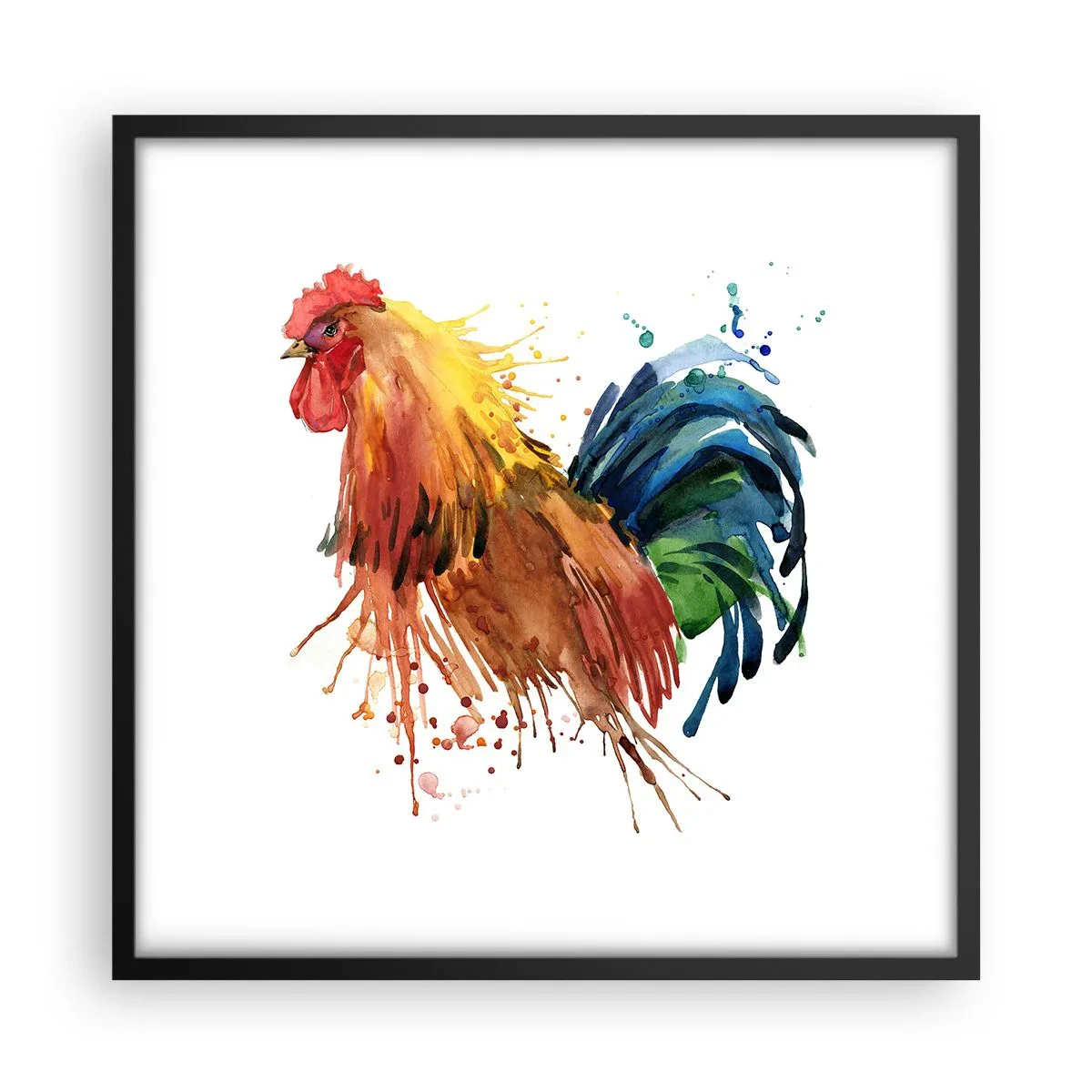 Plakát v černém rámu - Královský šat, královská pýcha - 50x50 cm