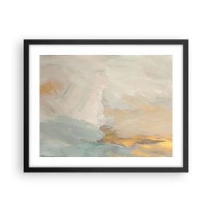 Plakát v černém rámu - Abstrakce – krajina něhy - 50x40 cm