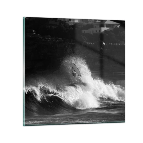 Obraz na skle - Výzva přijata! - 70x70 cm