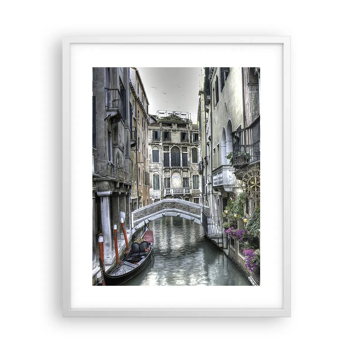 Plakát v bílém rámu - Od staletí v tichém zamyšlení - 40x50 cm