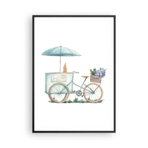 Plakát v černém rámu - Sladká vzpomínka na léto - 70x100 cm