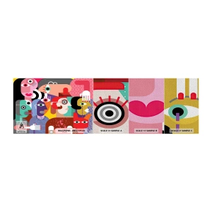 Vzor Fototapety Premium Sand - My od pána Picassa - Abstrakce, Kubismus, Lidé - 100x30 cm