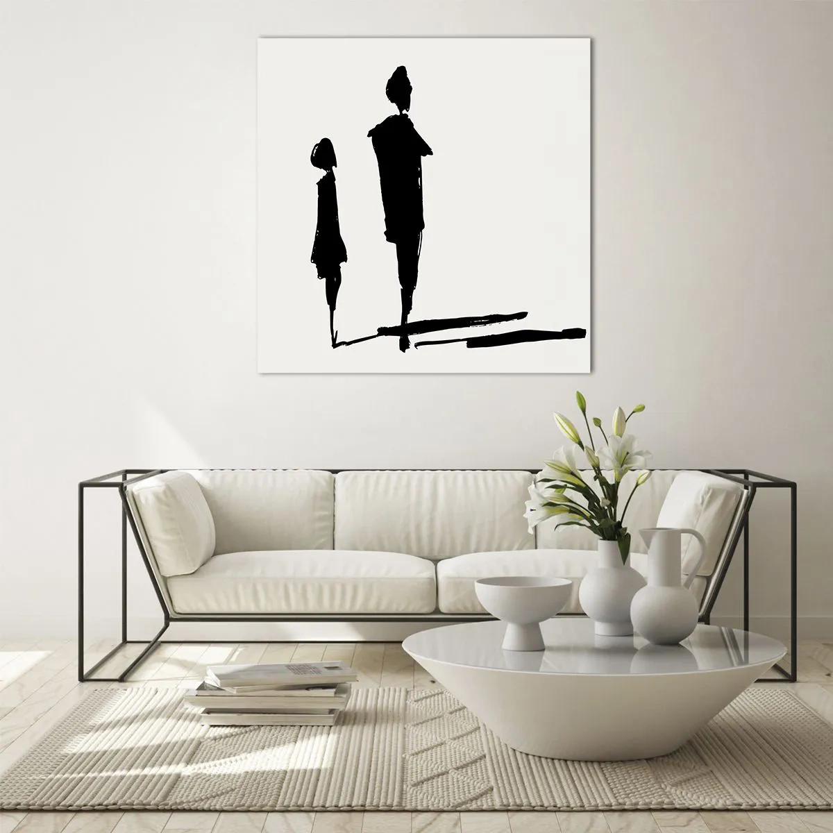 Obraz na skle - Určitě spolu? - 60x60 cm