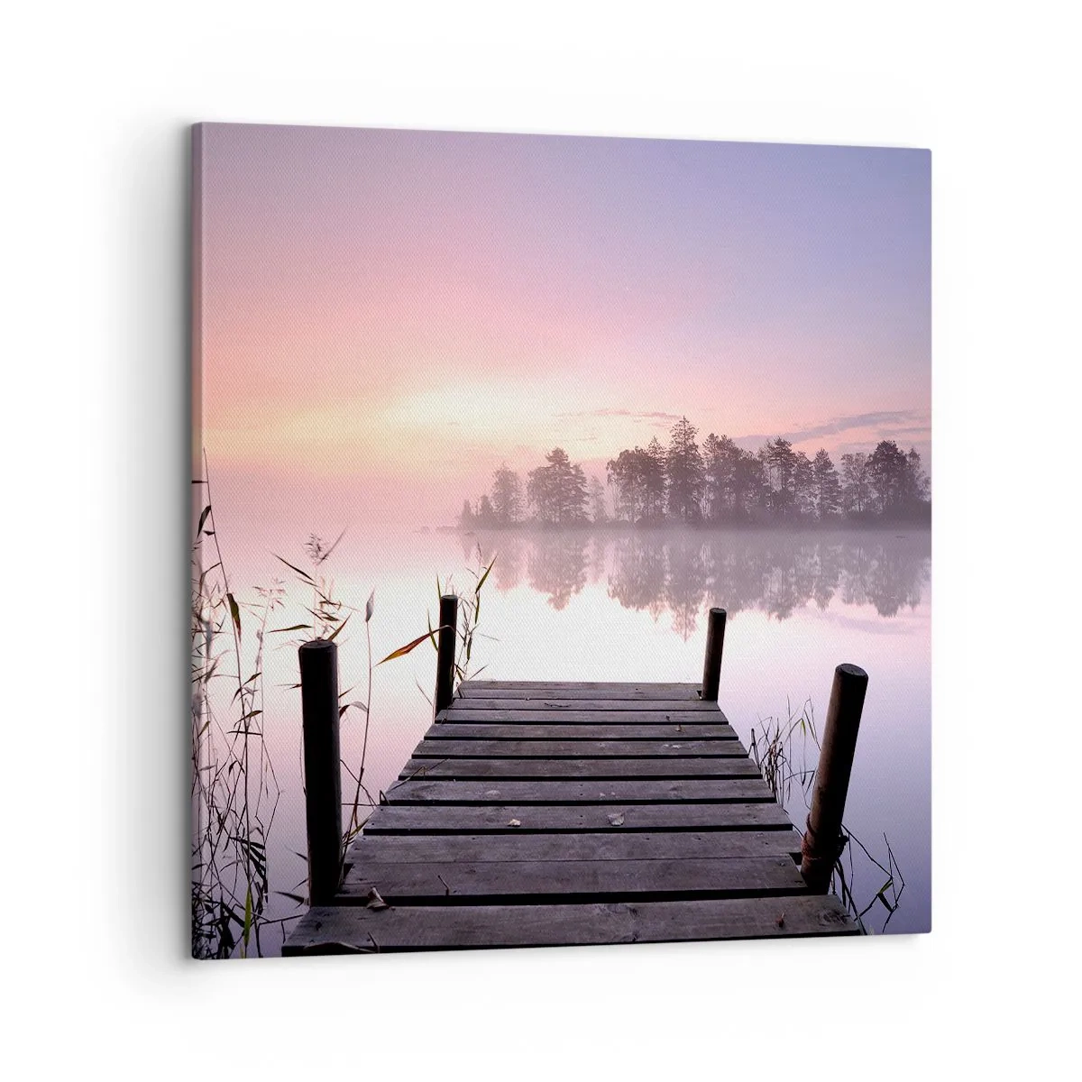 Obraz na plátně - Z liliové mlhy… - 60x60 cm