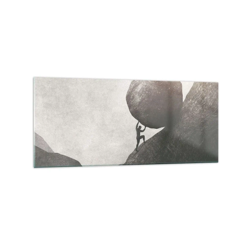 Obraz na skle - Věřím, proti vší naději - 120x50 cm