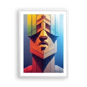 Plakát v bílém rámu - Zásadový člověk - 50x70 cm