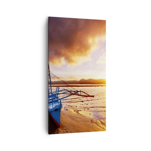Obraz na plátně - Po celém dni se natáhnout na písku - 55x100 cm