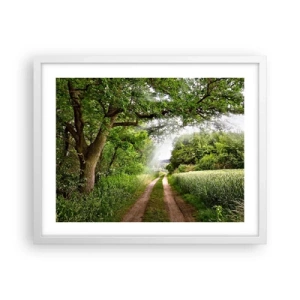 Plakát v bílém rámu - Et in Arcadia ego - 50x40 cm