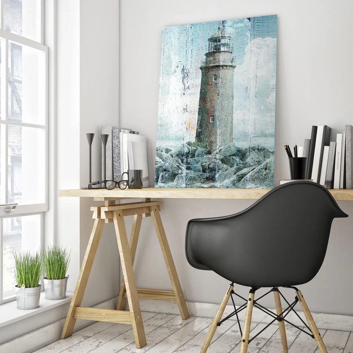 Obraz na skle - Na starém dřevě - 50x70 cm