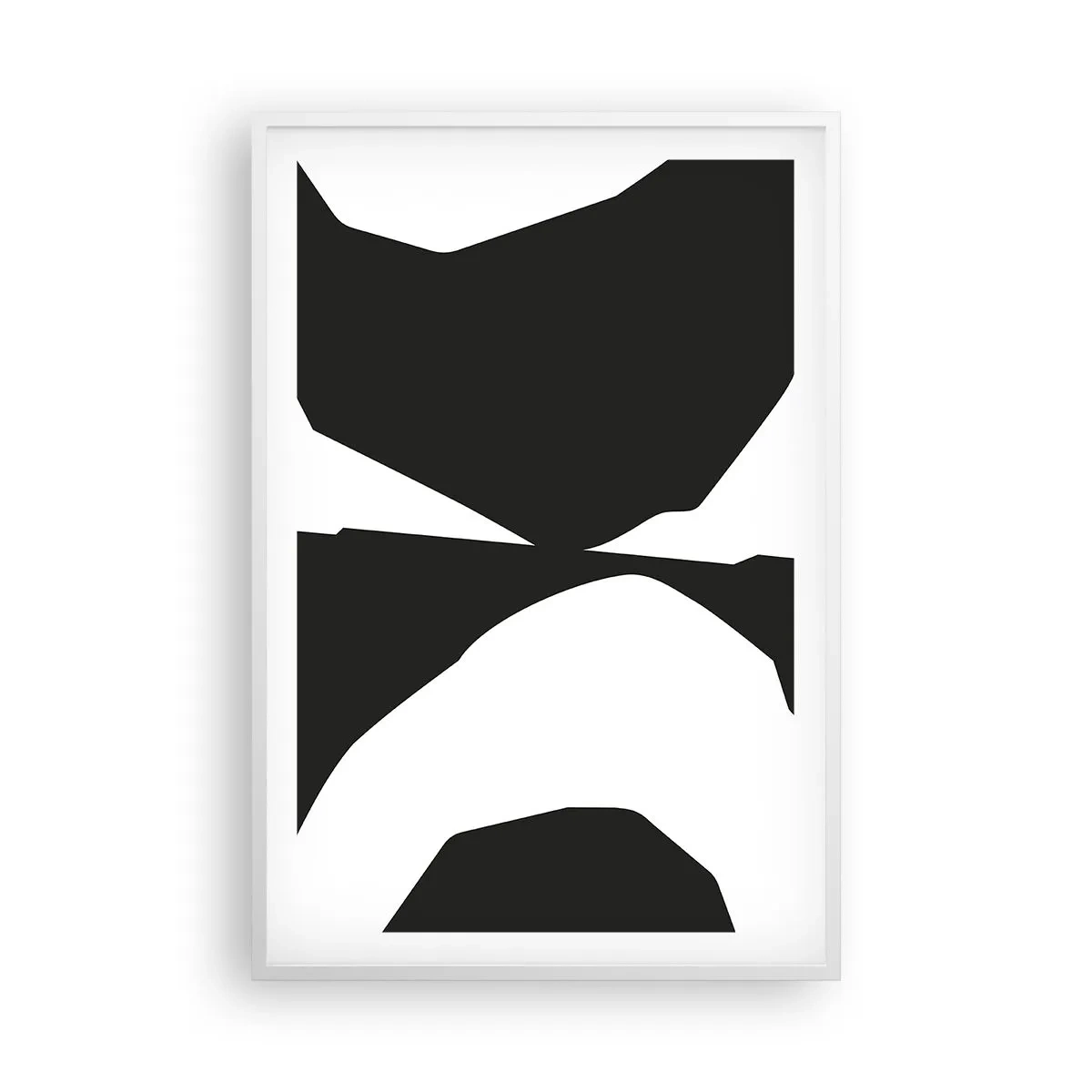 Plakát v bílém rámu - Positive-negative - 61x91 cm