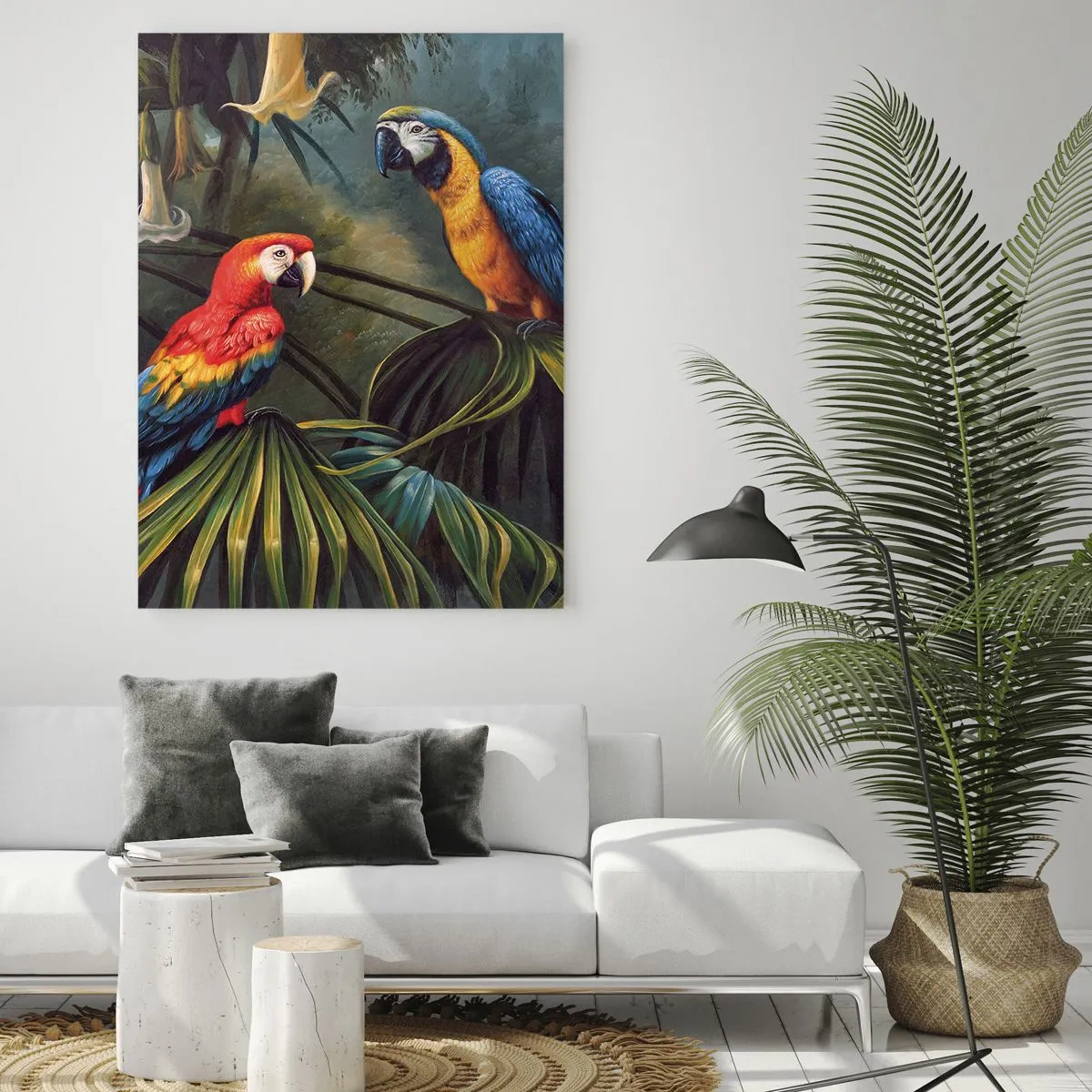 Obraz na skle - Romantismus v tropech - 50x70 cm