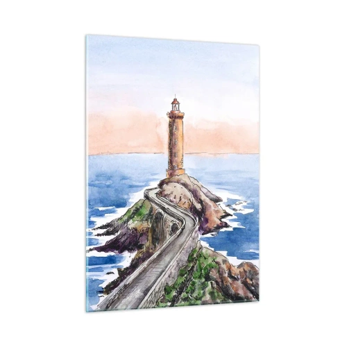 Obraz na skle - Tváří v tvář moři - 50x70 cm