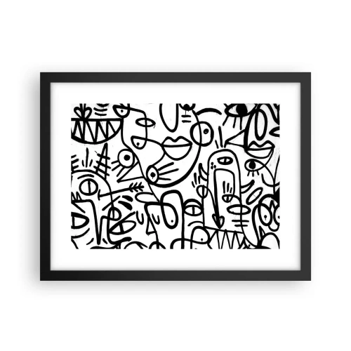 Plakát v černém rámu - Tváře a přeludy - 40x30 cm