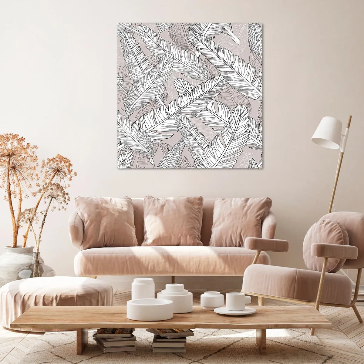 Obraz na plátně - Víření peří - 50x50 cm