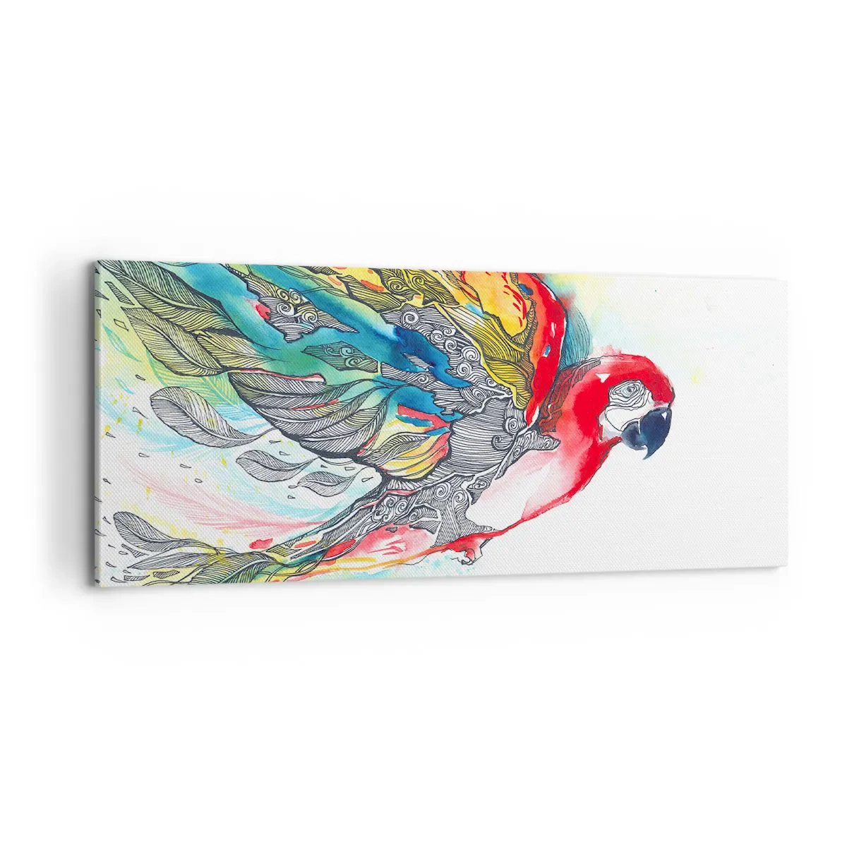 Obraz na plátně - Žij barevně - 100x40 cm