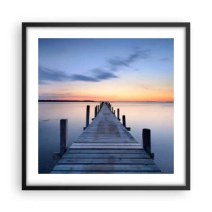 Plakát v černém rámu - Klid příjemného soumraku - 50x50 cm
