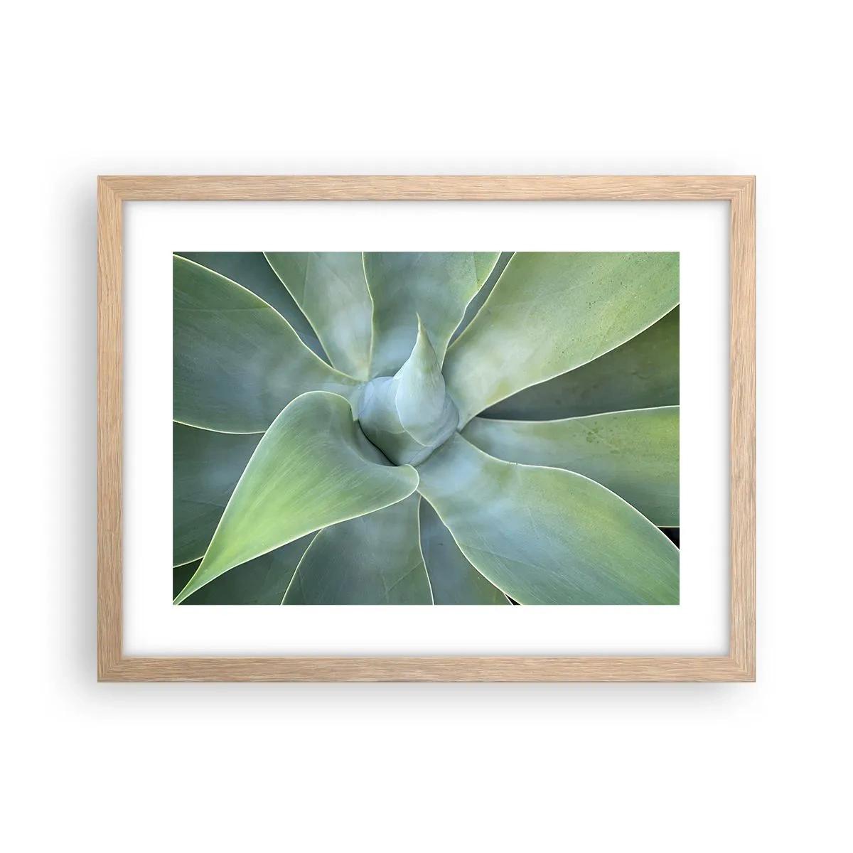 Plakát v rámu světlý dub - Zrození zeleně - 40x30 cm