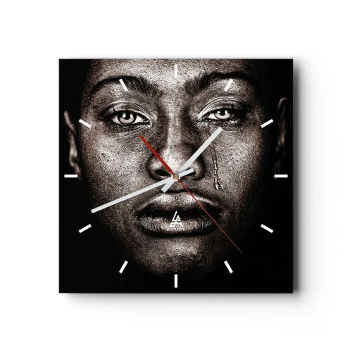 Nástěnné hodiny - Jedna slza - 30x30 cm