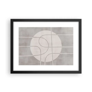 Plakát v černém rámu - Kruhově a přímo - 40x30 cm