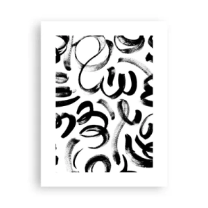 Plakát - Černé na bílém - 30x40 cm