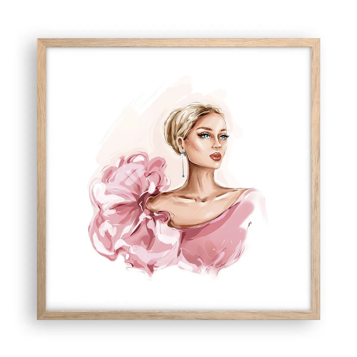 Plakát v rámu světlý dub - Jako malovaná… - 50x50 cm