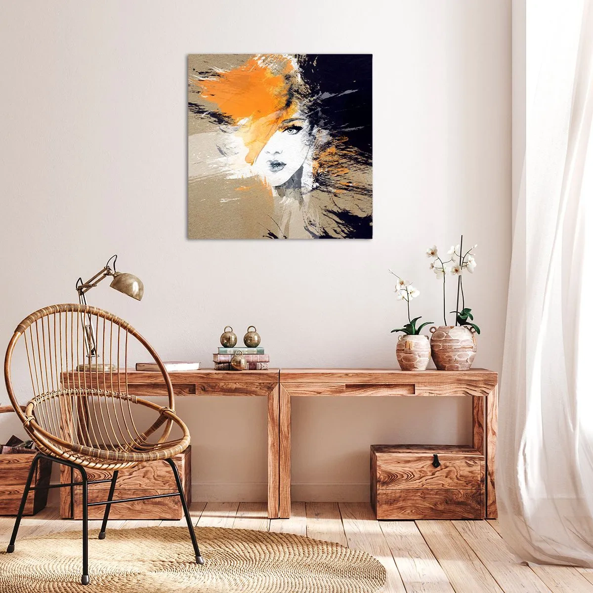 Obraz na plátně - A je světlo - 70x70 cm