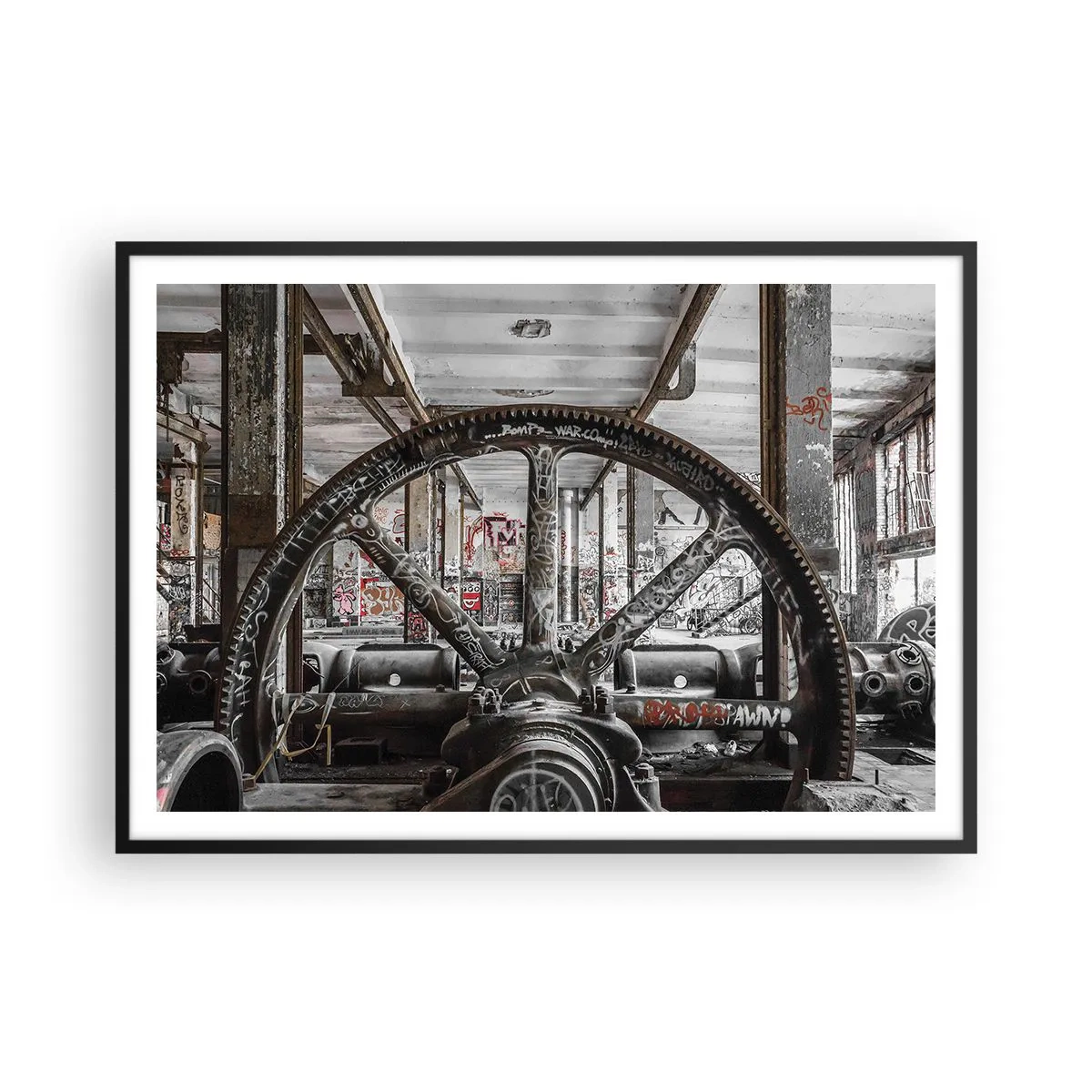 Plakát v černém rámu - Tajný život továrny - 100x70 cm
