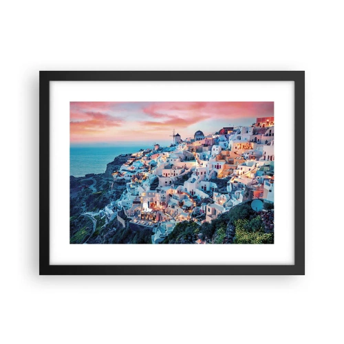 Plakát v černém rámu - Tvoje tlustá řecká dovolená - 40x30 cm
