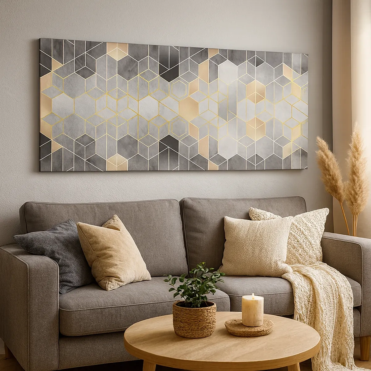 Obraz na plátně - Diamantová kompozice - 30x30 cm