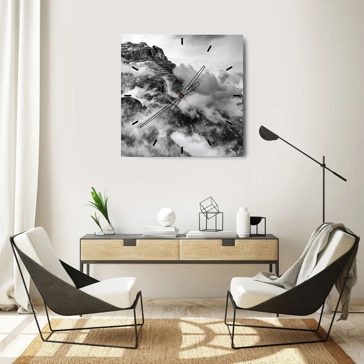 Nástěnné hodiny - Krásné a kruté - 40x40 cm