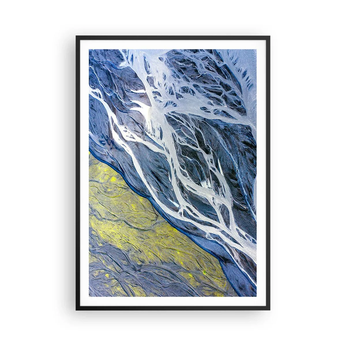 Plakát v černém rámu - Jeskynní malby přírody - 70x100 cm