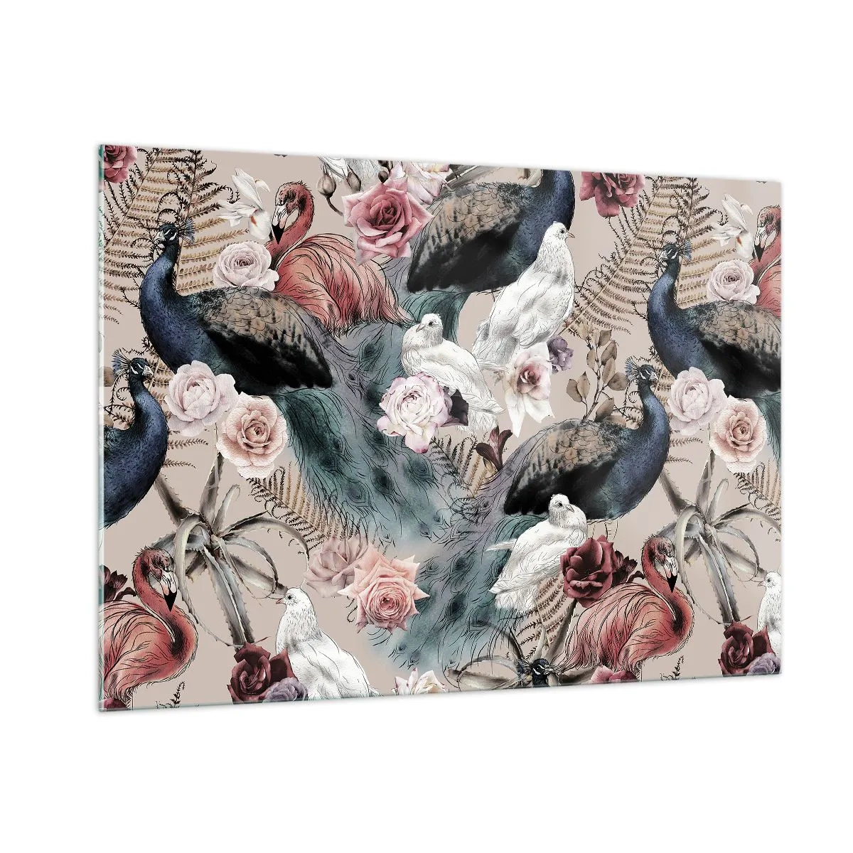 Obraz na skle - V palácové zahradě - 100x70 cm