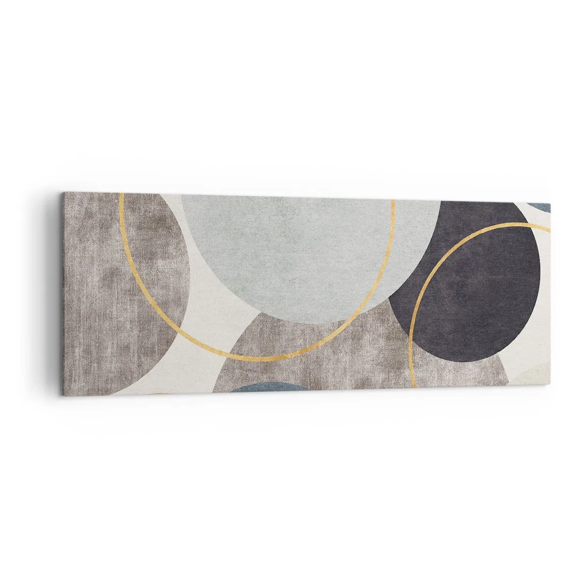 Obraz na plátně - Kruh za kruhem - 140x50 cm