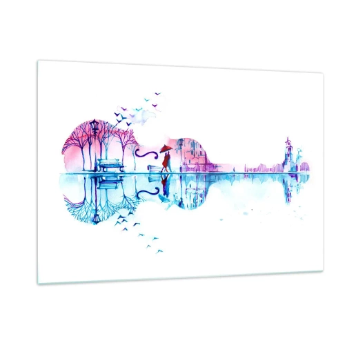 Obraz na skle - Přinesu vám dešťové písně - 120x80 cm