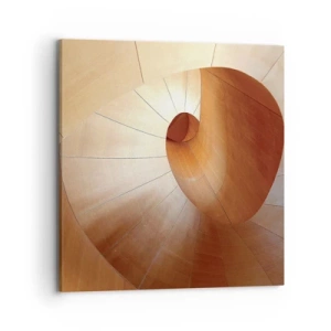 Obraz na plátně - Architektonická serpentina - 70x70 cm