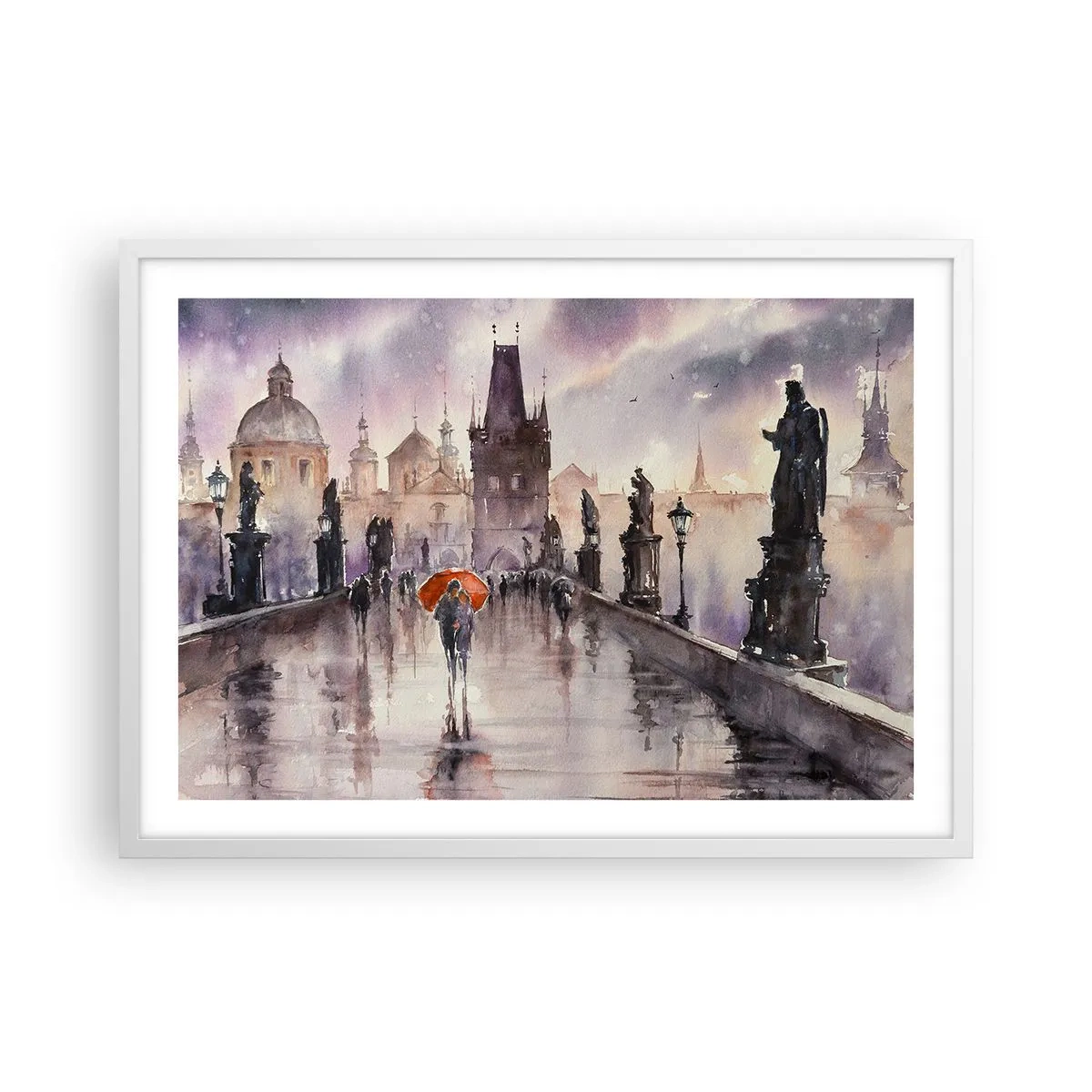 Plakát v bílém rámu - Lidé se nemění - 70x50 cm