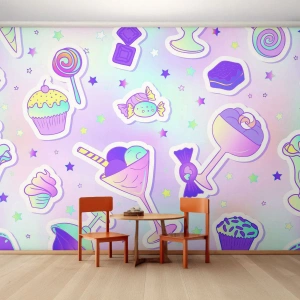 Fototapeta Samolepicí Deluxe Sticker - Aby byly každý den narozeniny - Pro děti, Bonbón, Lízátko - 100x70 cm