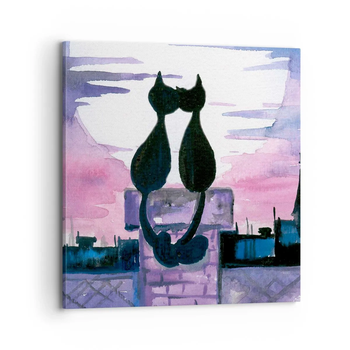 Obraz na plátně - Rendez-vous pod měsíčkem - 70x70 cm